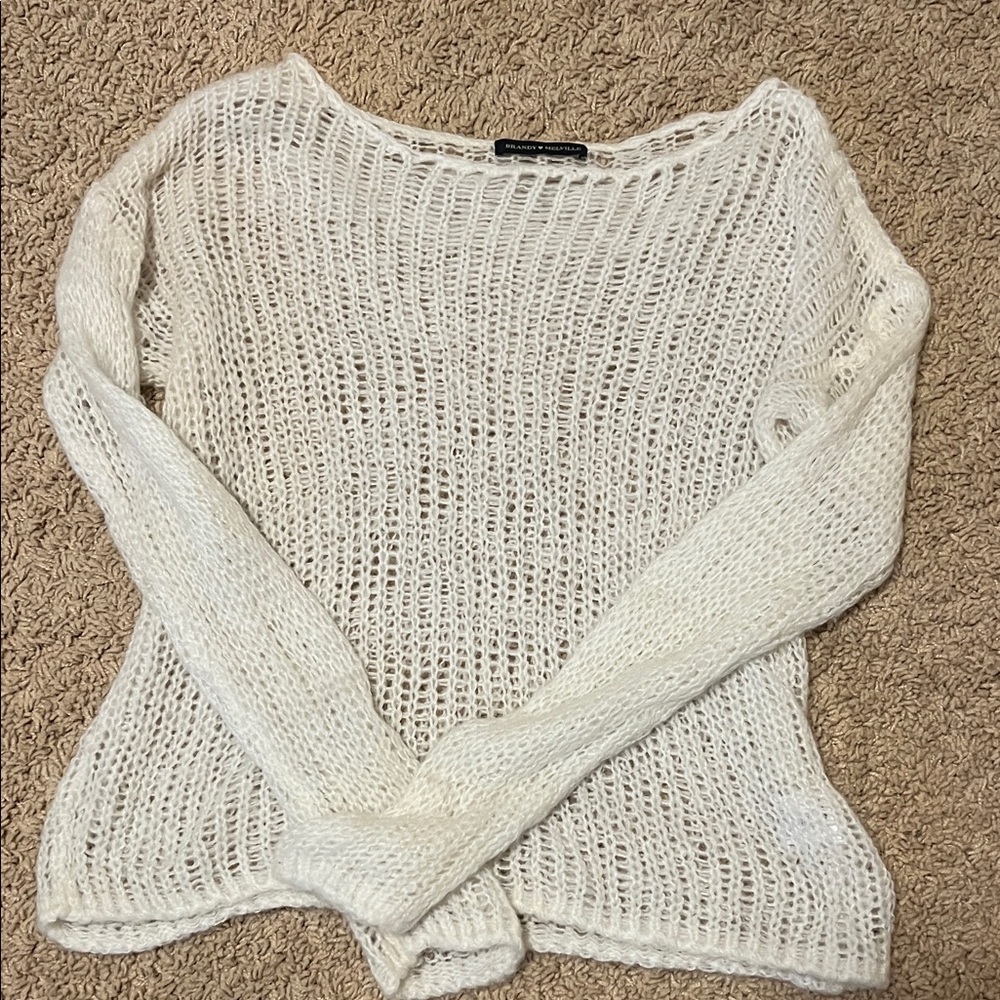 Brandy Melville Cream Knit Sweater
